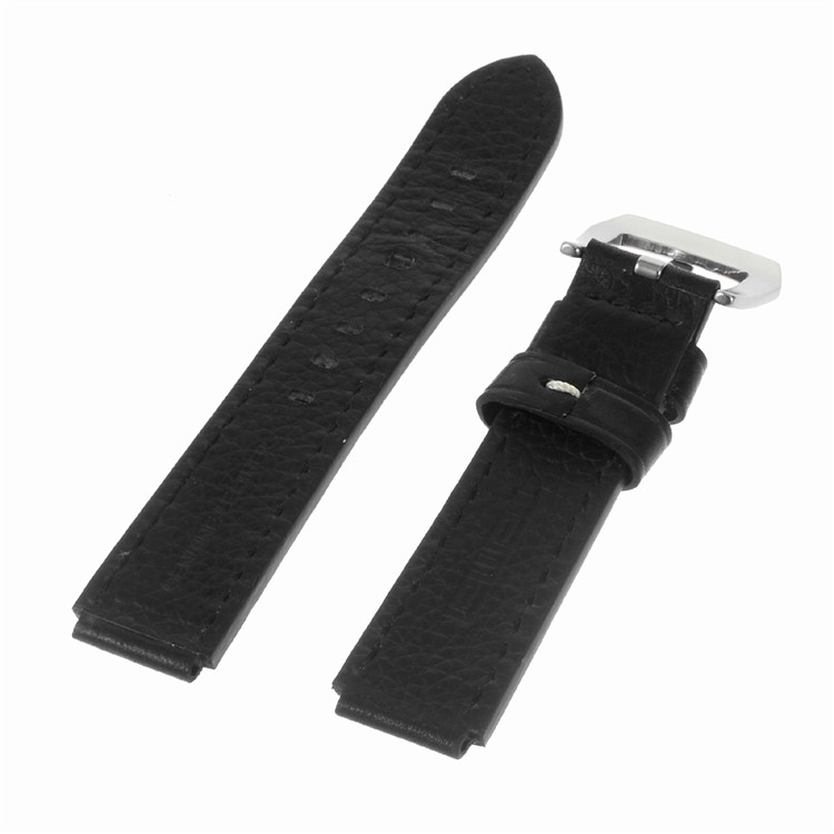Genuine Leather Wristband Watchband for Huawei Watch - Black-4