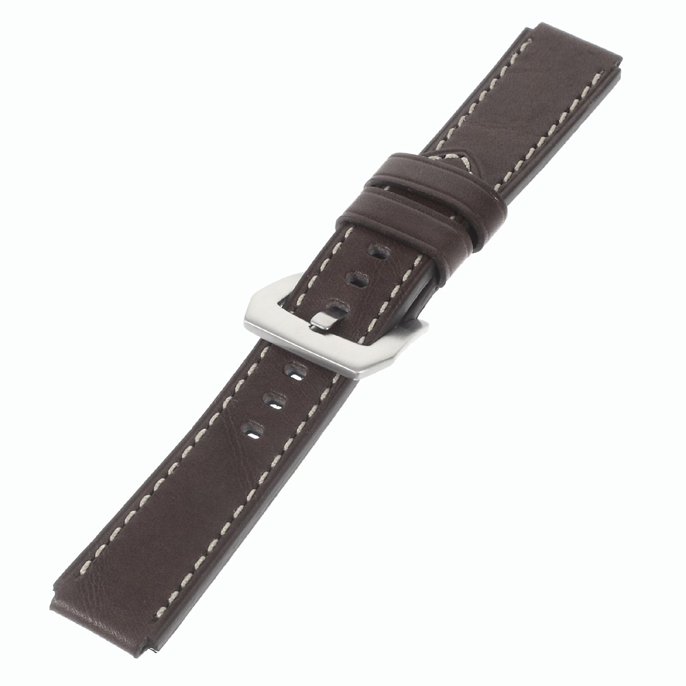 Echtes Leder Armband Uhrband Für Huawei Uhr - Kaffee