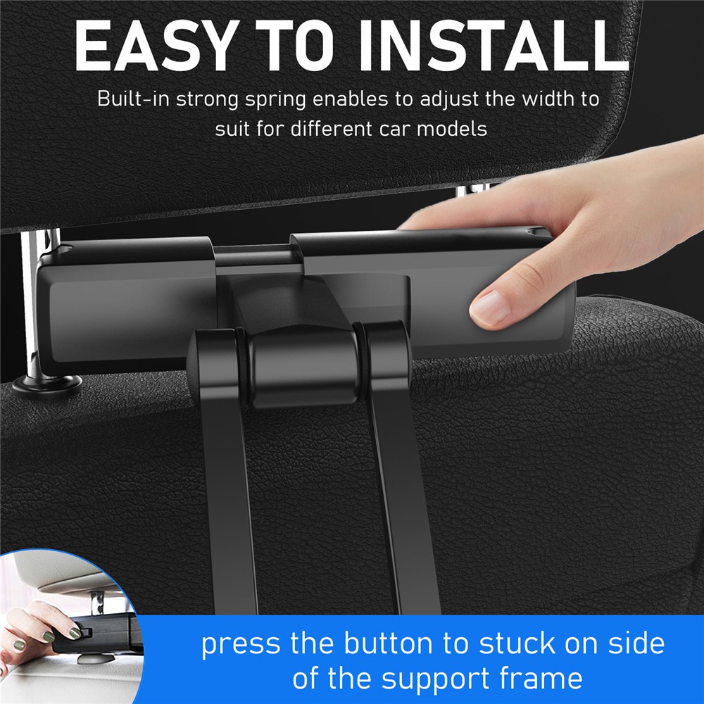 SK048 Universal Car Headrest Phone Holder Vehicle Back Seat Mount Phone Tablet Bracket-4