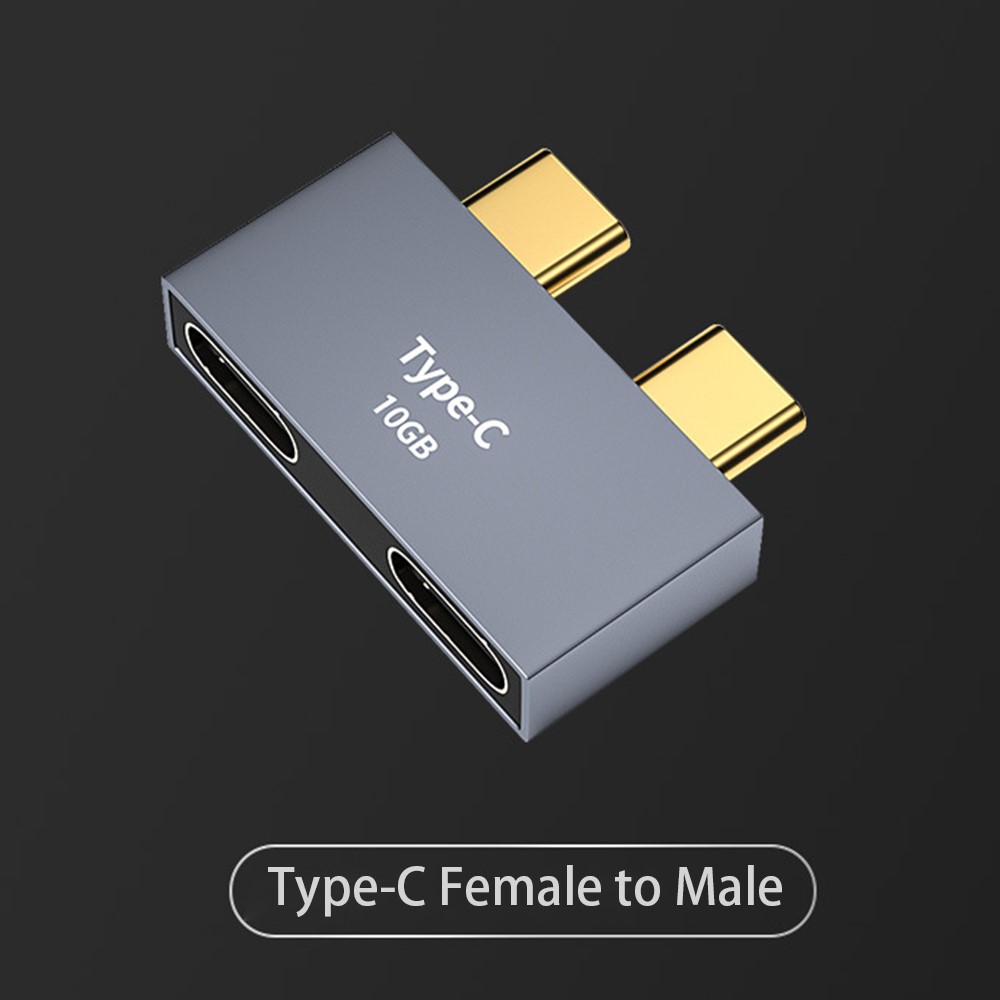 Double Type-C Male to Female Adapter Hub Charging Port Converter for MacBook-7