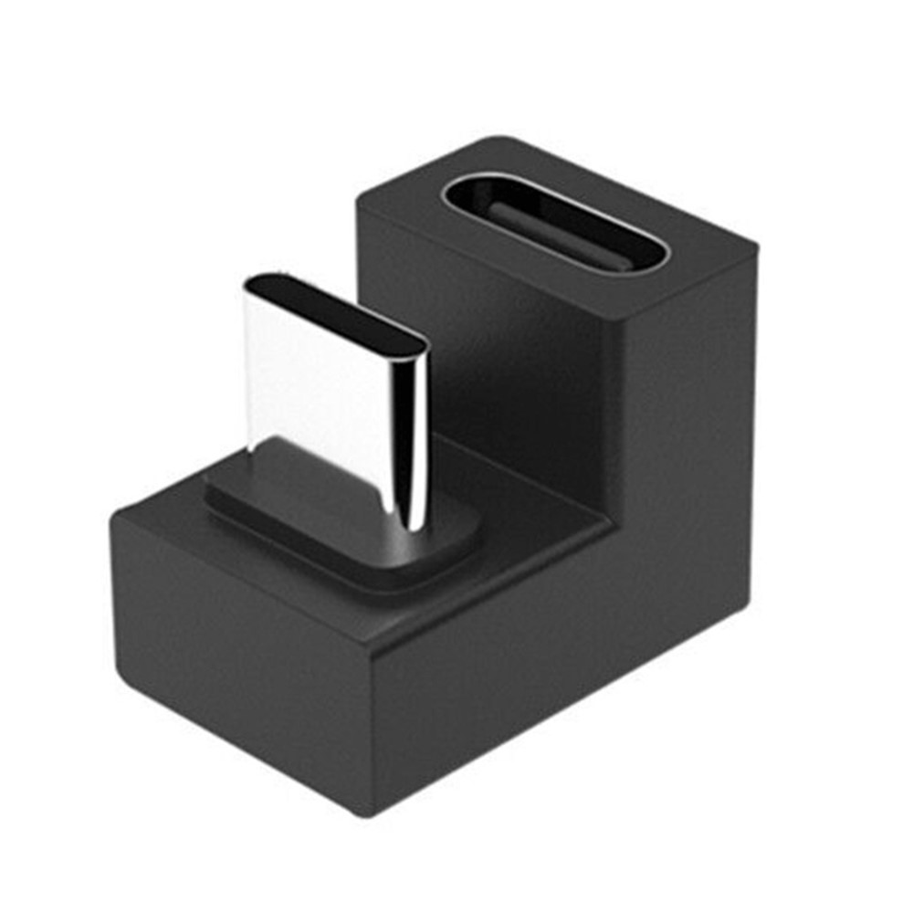 Type-C Male to Type-C Female U-Shape USB3.1 Fast Charging 4K Transmission Adapter Converter-1