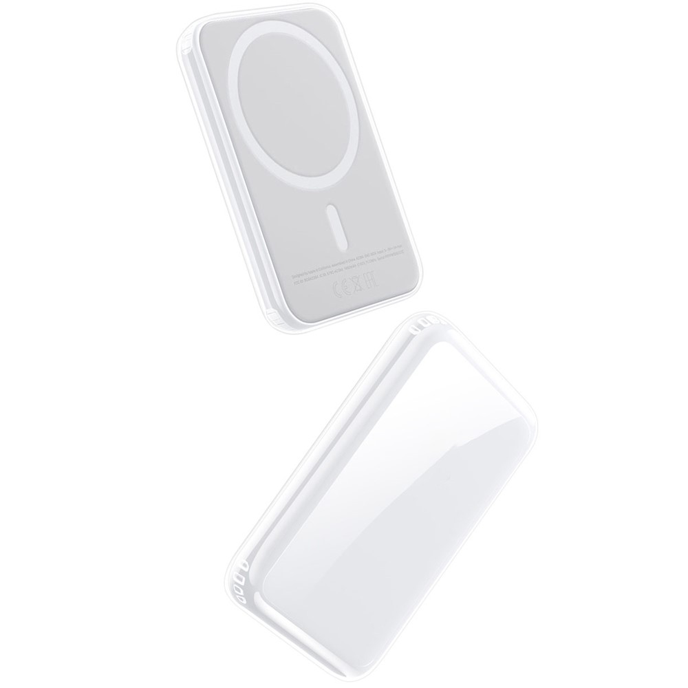 Clear Soft TPU Protective Cover Case for Apple MagSafe External Battery Magnetic Charger - Transparent-2