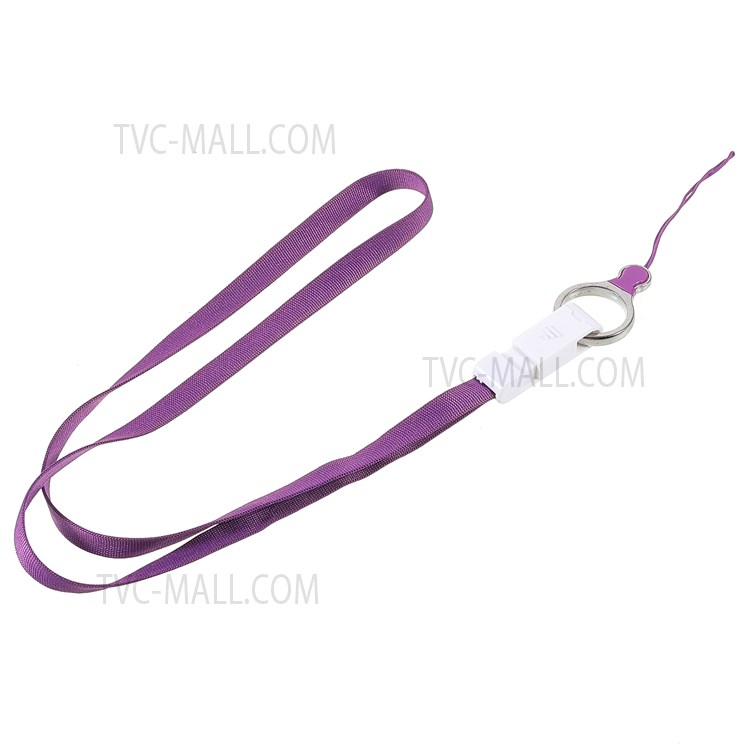 7Pcs/Pack Mobile Phone Case Lanyard ID Card Badge Neck Strap with Detachable Ring Holder-10