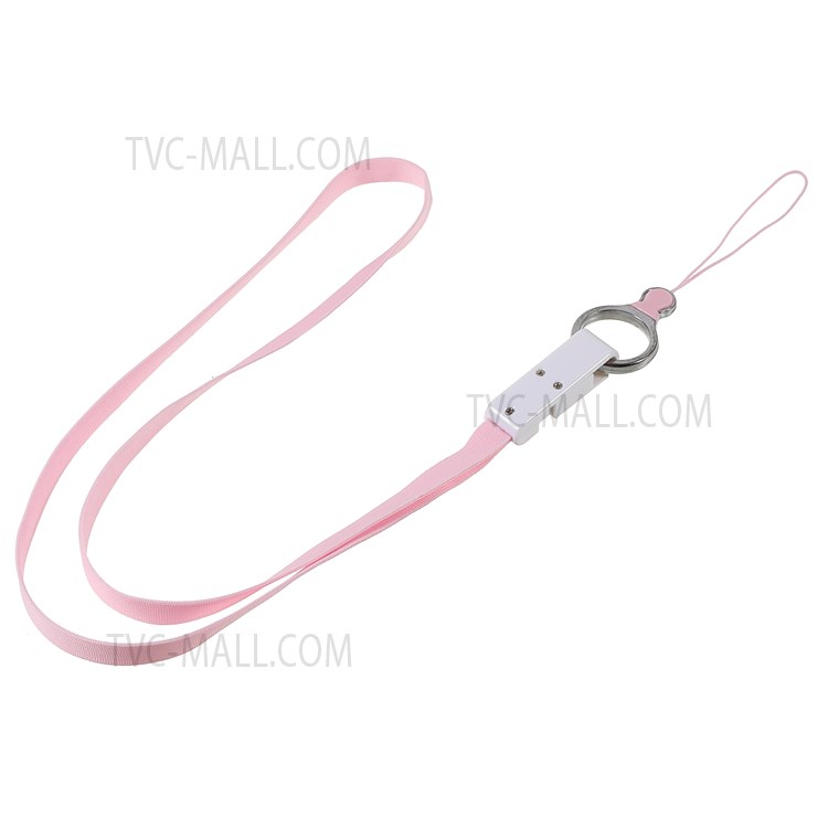 7Pcs/Pack Mobile Phone Case Lanyard ID Card Badge Neck Strap with Detachable Ring Holder-18
