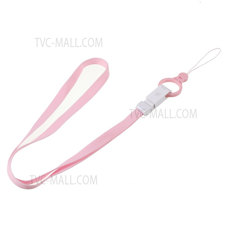 7Pcs/Pack Mobile Phone Case Lanyard ID Card Badge Neck Strap with Detachable Ring Holder-21