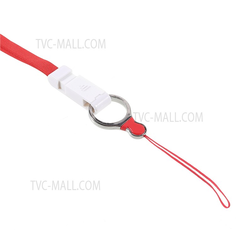 7Pcs/Pack Mobile Phone Case Lanyard ID Card Badge Neck Strap with Detachable Ring Holder-6