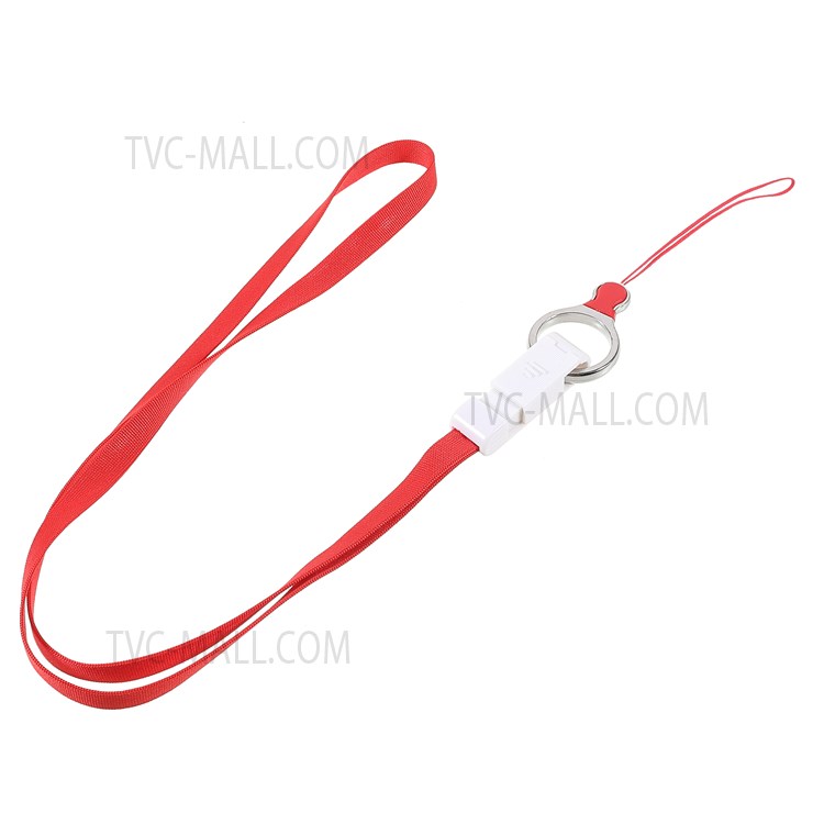 7Pcs/Pack Mobile Phone Case Lanyard ID Card Badge Neck Strap with Detachable Ring Holder-7