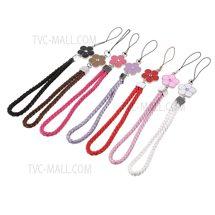 7Pcs/Pack Braided Phone Case Wrist Strap Camera Keys Toys Hanging Rope Hand Lanyard-1