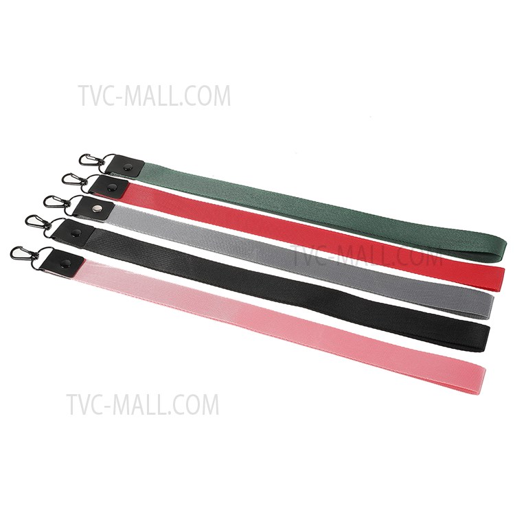 5Pcs/Pack 2.5cm Width Solid Color ID Badge Lanyard Staff Work Card Hanging Rope Phone Case Strap-1