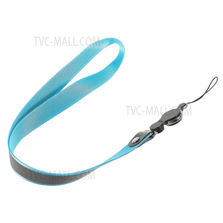 9Pcs/Pack Color Contrast Detachable Finger Ring Phone Case Lanyard ID Card Badge Hanging Strap Rope-5