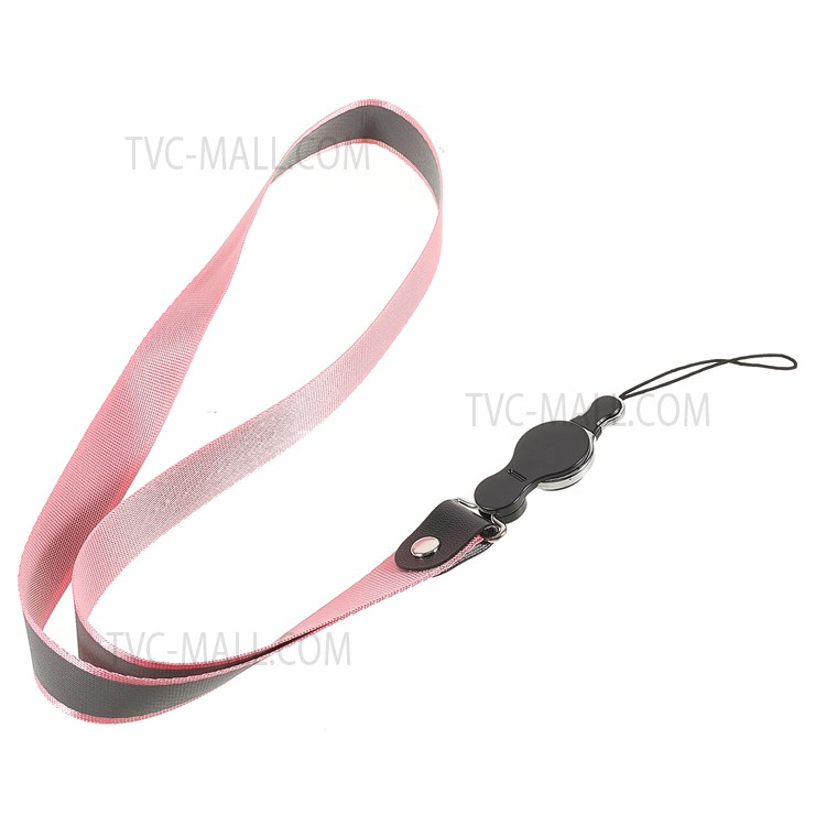 9Pcs/Pack Color Contrast Detachable Finger Ring Phone Case Lanyard ID Card Badge Hanging Strap Rope-7