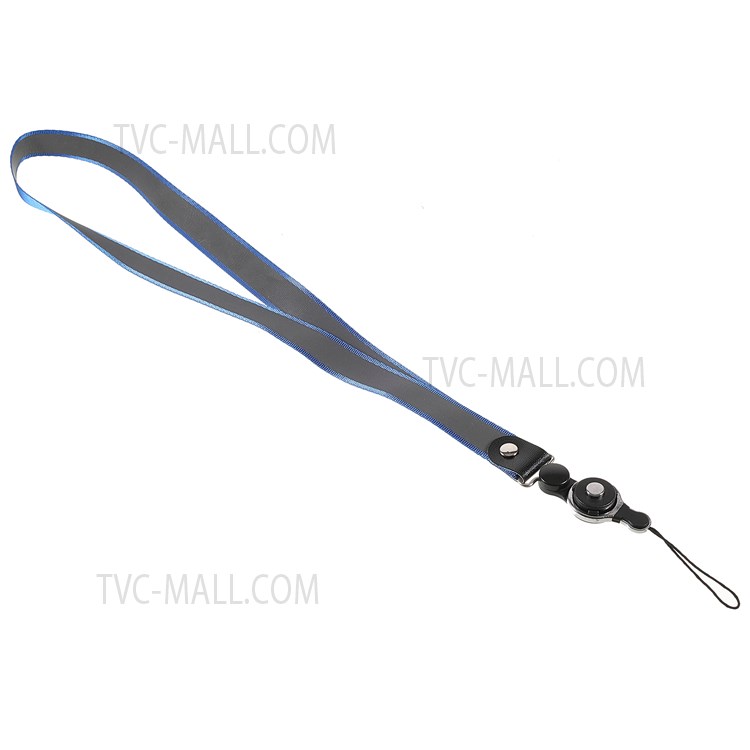 9Pcs/Pack Color Contrast Detachable Finger Ring Phone Case Lanyard ID Card Badge Hanging Strap Rope-8