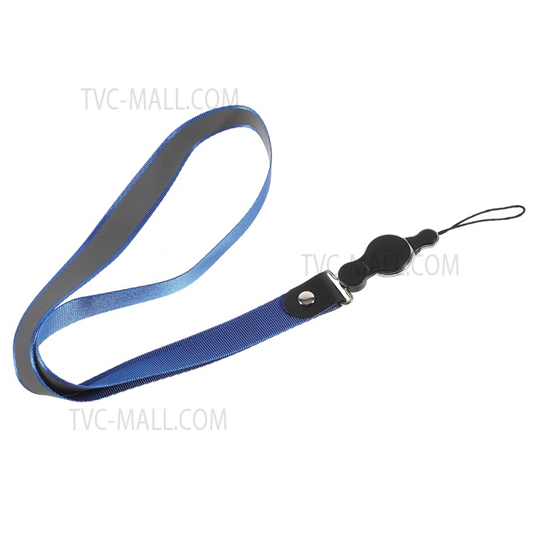 9Pcs/Pack Color Contrast Detachable Finger Ring Phone Case Lanyard ID Card Badge Hanging Strap Rope-9