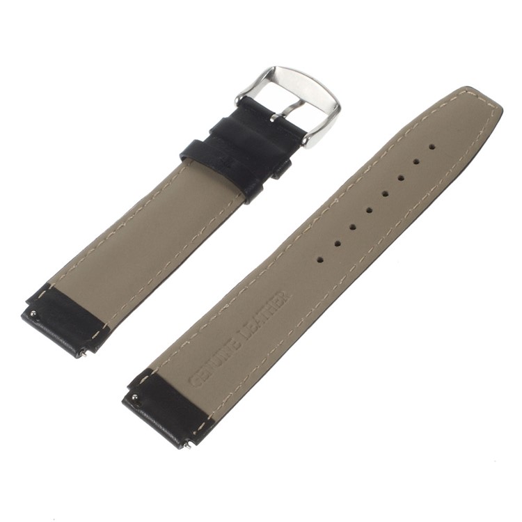 Genuine Leather Smartwatch Band for Huawei Watch - Black-4