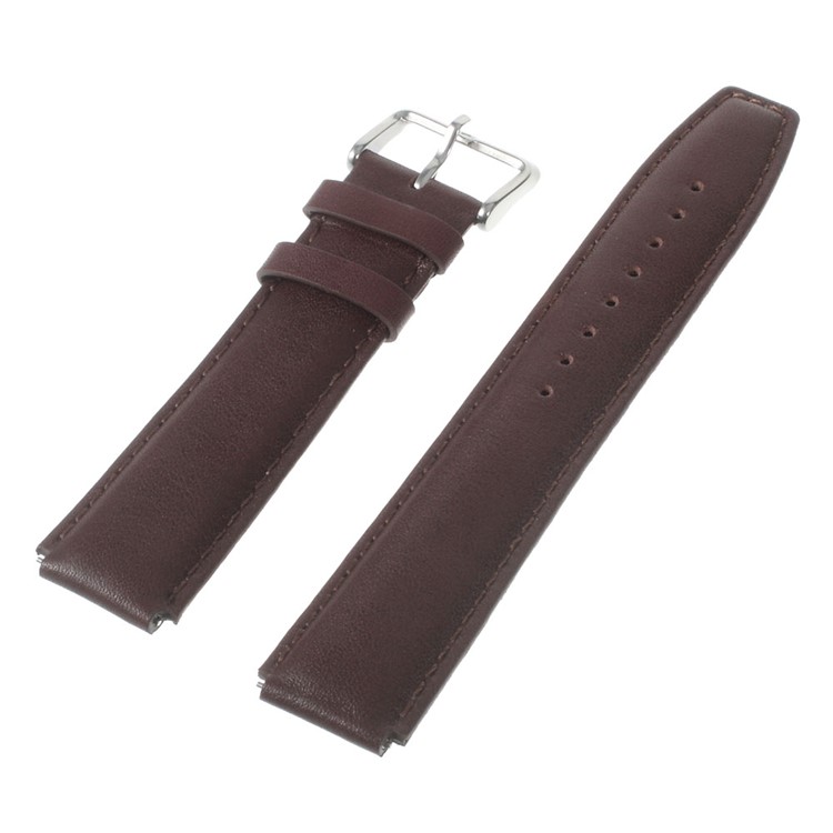 Genuine Leather Smartwatch Band for Huawei Watch - Coffee-1
