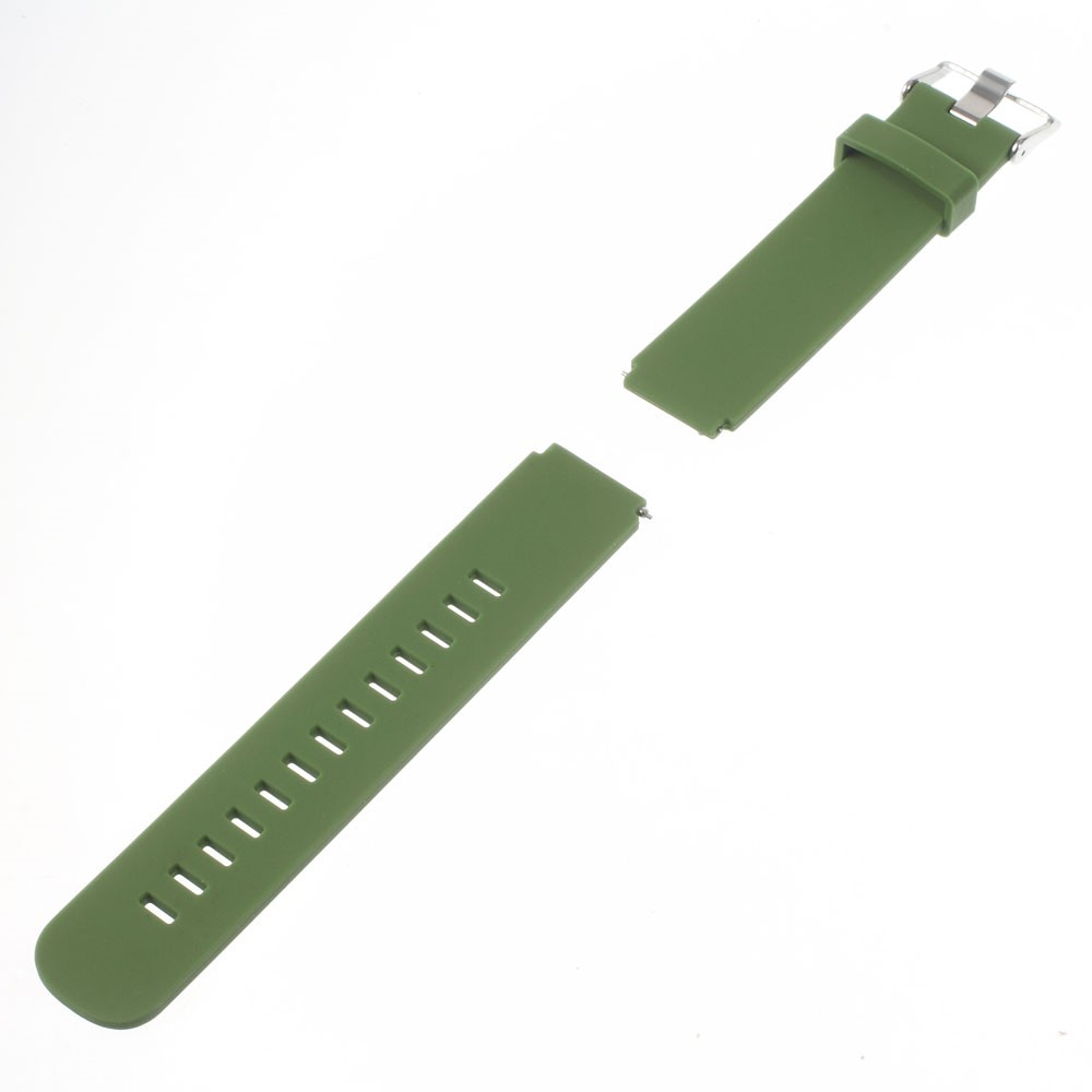 Silicone Watch Band Strap with Steel Buckle for Huawei Watch - Green-2