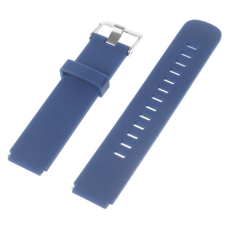 Silicone Watch Band Strap with Steel Buckle for Huawei Watch - Blue-1