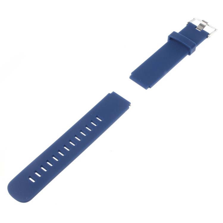 Silicone Watch Band Strap with Steel Buckle for Huawei Watch - Blue-3