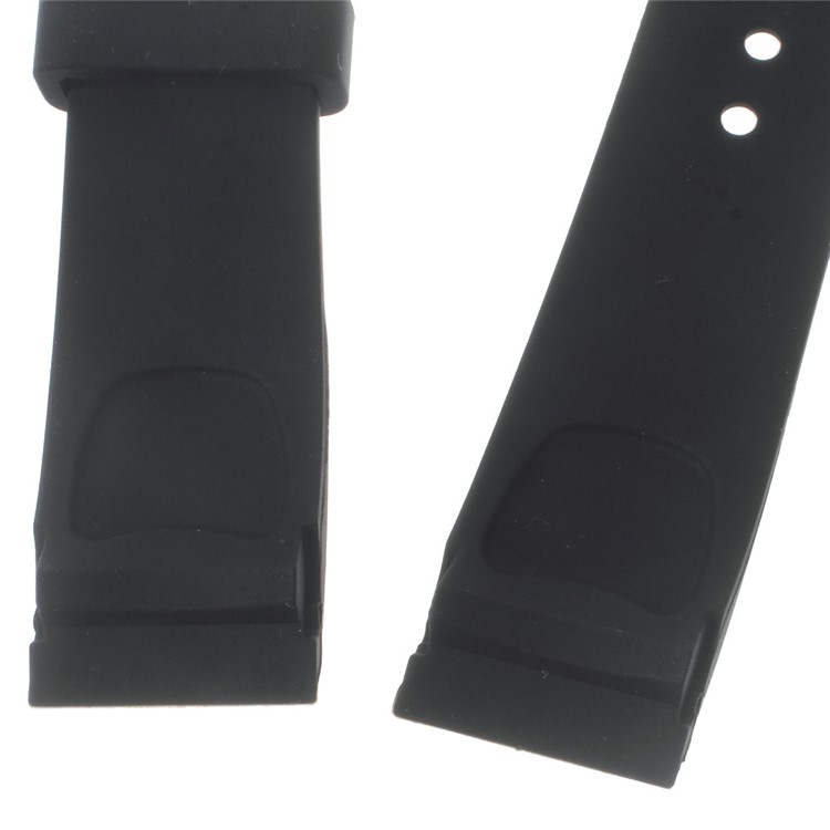 Silicone Watch Strap Steel Buckle for Samsung Galaxy Gear S2 Classic SM-732 - Black-4