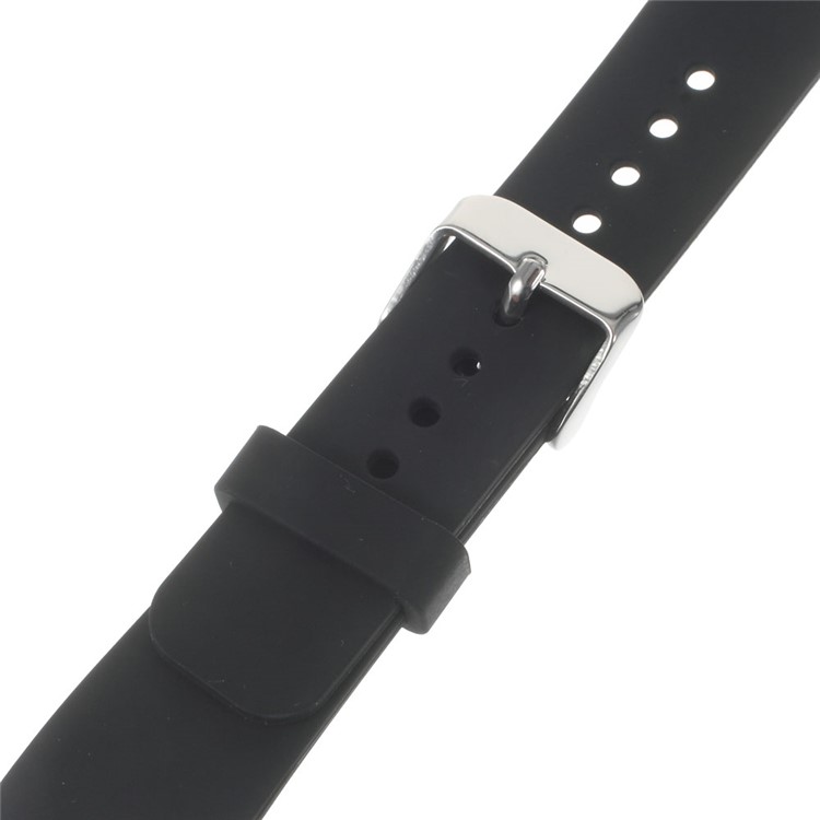 Silicone Watch Strap Steel Buckle for Samsung Galaxy Gear S2 Classic SM-732 - Black-5