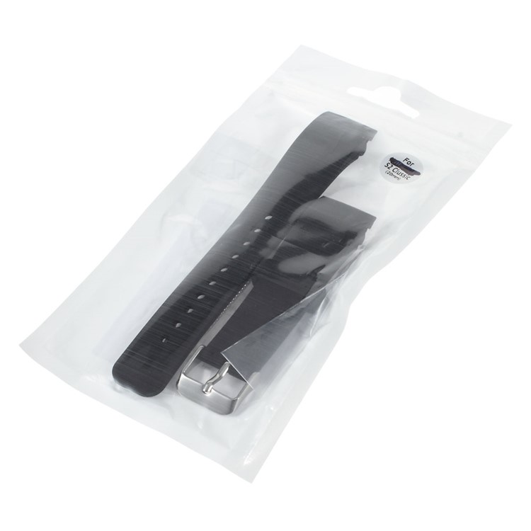 Silicone Watch Strap Steel Buckle for Samsung Galaxy Gear S2 Classic SM-732 - Black-7