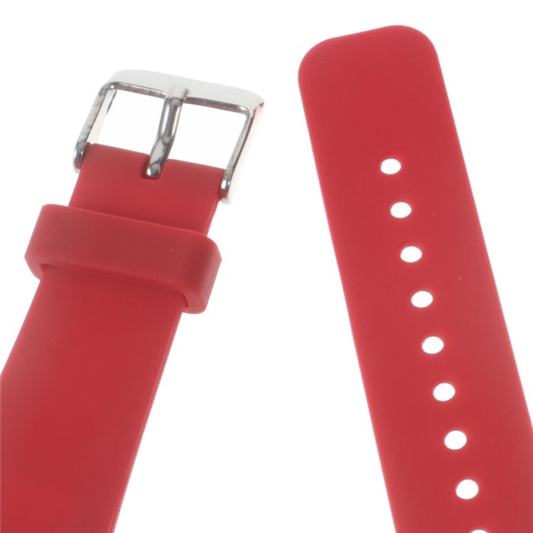 Silicone Watch Band Steel Buckle for Samsung Galaxy Gear S2 Classic SM-732 - Red-4