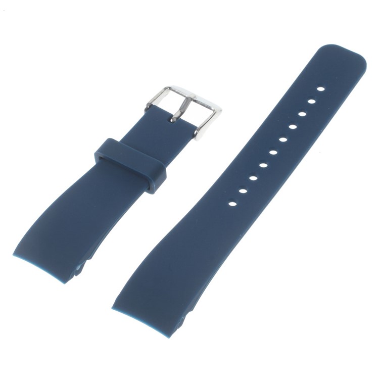 Silicone Watch Wrist Strap Steel Buckle for Samsung Galaxy Gear S2 Classic - Blue-1