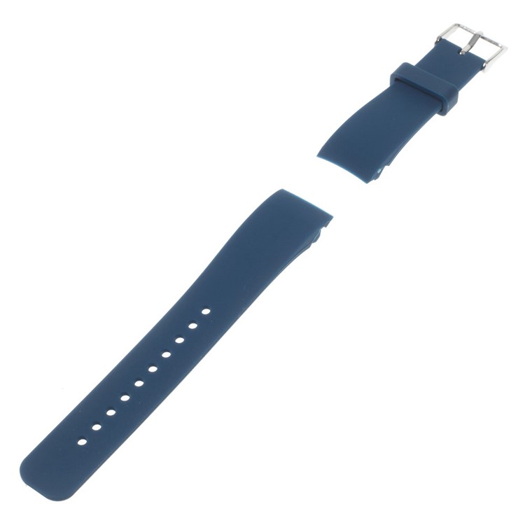 Silicone Watch Wrist Strap Steel Buckle for Samsung Galaxy Gear S2 Classic - Blue-2