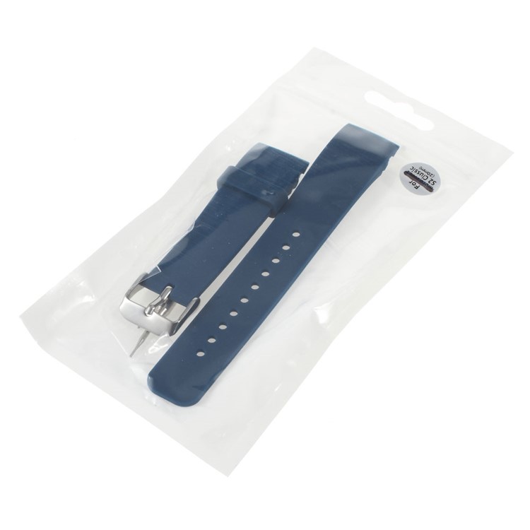 Silicone Watch Wrist Strap Steel Buckle for Samsung Galaxy Gear S2 Classic - Blue-6