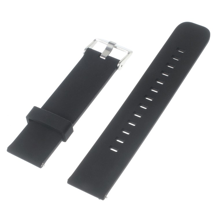 

Silicone Watch Strap for Huawei Watch 2 Pro / Samsung Galaxy Gear S2 Classic / Moto 360 2 42mm, Width: 20mm - Black, Gear S2 Classic