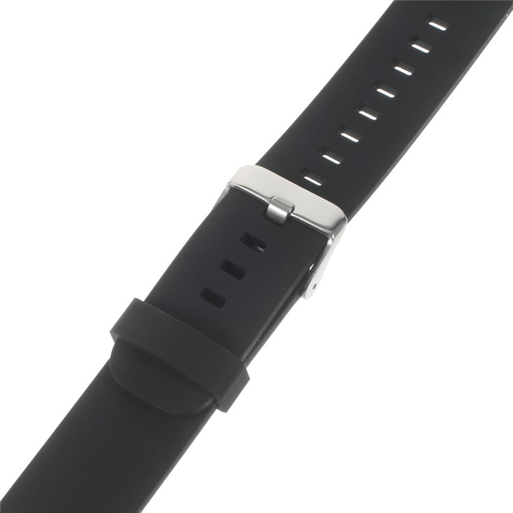 Silicone Watch Strap for Huawei Watch 2 Pro / Samsung Galaxy Gear S2 Classic / Moto 360 2 42mm, Width: 20mm - Black-5