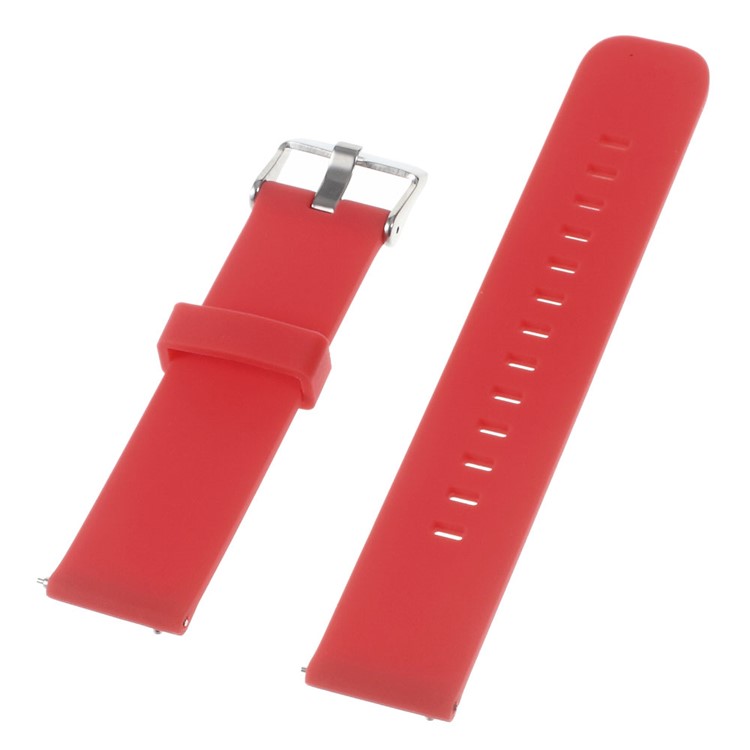 Silicone Watch Band for Huawei Watch 2 Pro / Samsung Galaxy Gear S2 Classic / Moto 360 2 42mm, Width: 20mm - Red-1