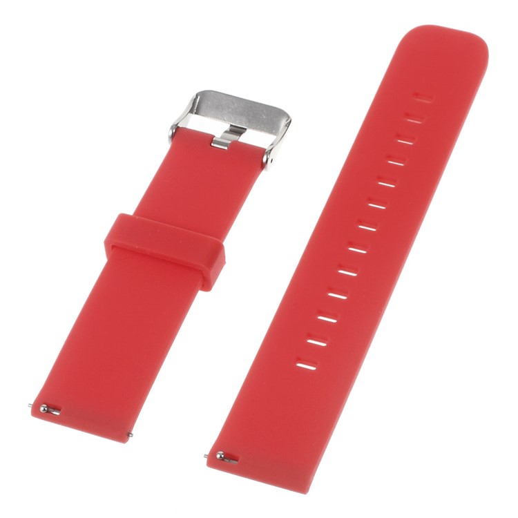 Silicone Watch Band for Huawei Watch 2 Pro / Samsung Galaxy Gear S2 Classic / Moto 360 2 42mm, Width: 20mm - Red-3