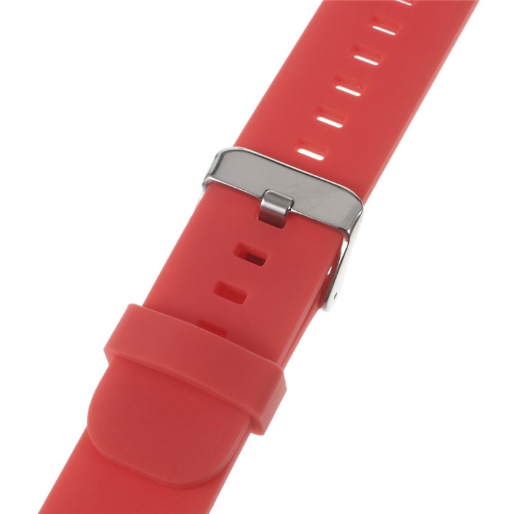 Silicone Watch Band for Huawei Watch 2 Pro / Samsung Galaxy Gear S2 Classic / Moto 360 2 42mm, Width: 20mm - Red-4