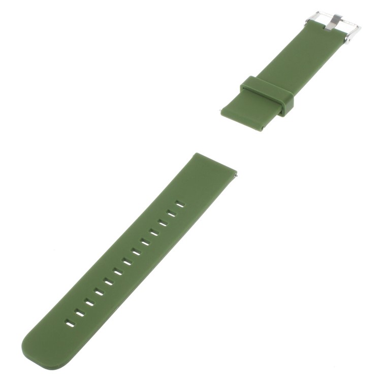 Soft Silicone Watchband for Samsung Galaxy Gear S2 Classic / Moto 360 2 42mm - Green-2