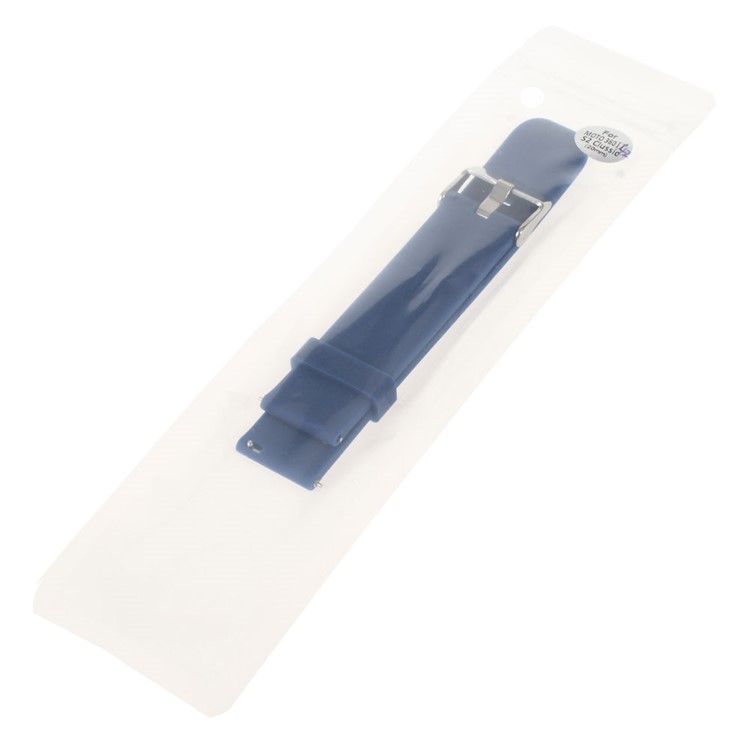 Silicone Watch Strap for Samsung Galaxy Gear S2 Classic / Moto 360 2 42mm - Blue-5