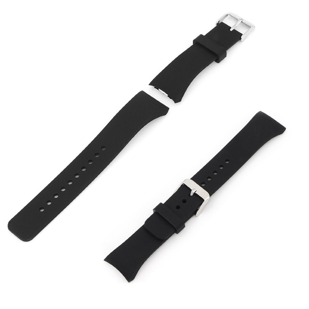 Silicone Watchband Wristband for Samsung Gear S2 SM-R720 - Black-3