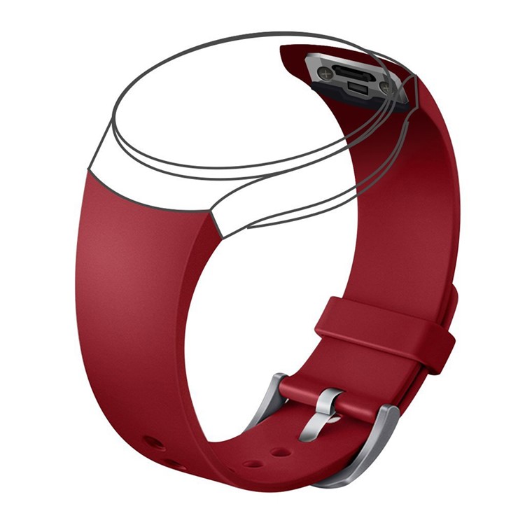 Silicone Watchband Wristband for Samsung Gear S2 SM-R720 - Red-8