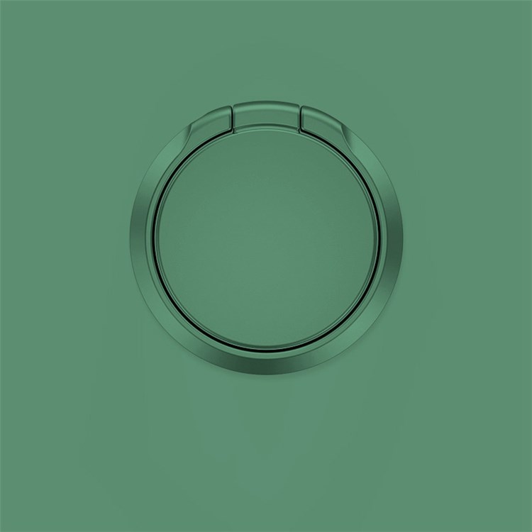Feste Farbzinklegungs -finger -ring -grip -stand -telefon -fingerhalter Kickstand - Mitternacht Grün-2