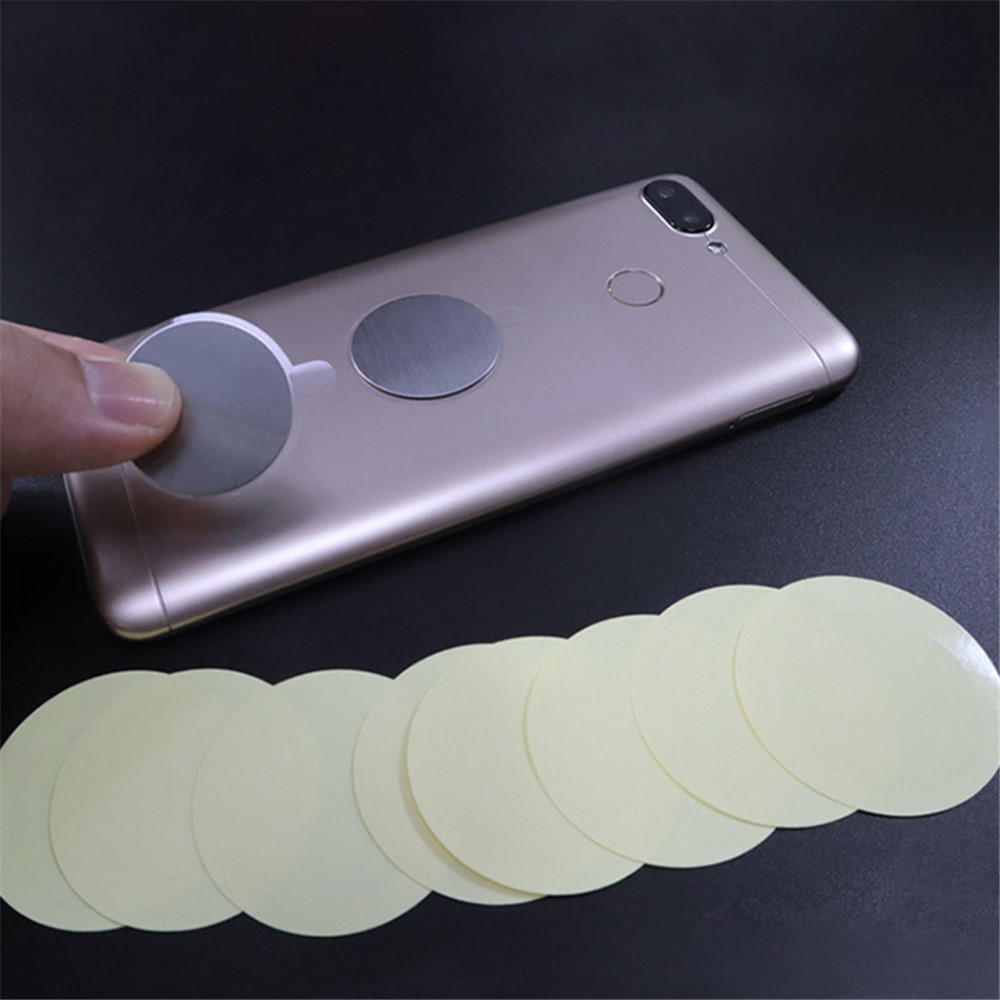 100Pcs/Pack Round PVC Transparent Stickers Removable Mounting Sticky Isolated Film for Phone Metal Plate-5