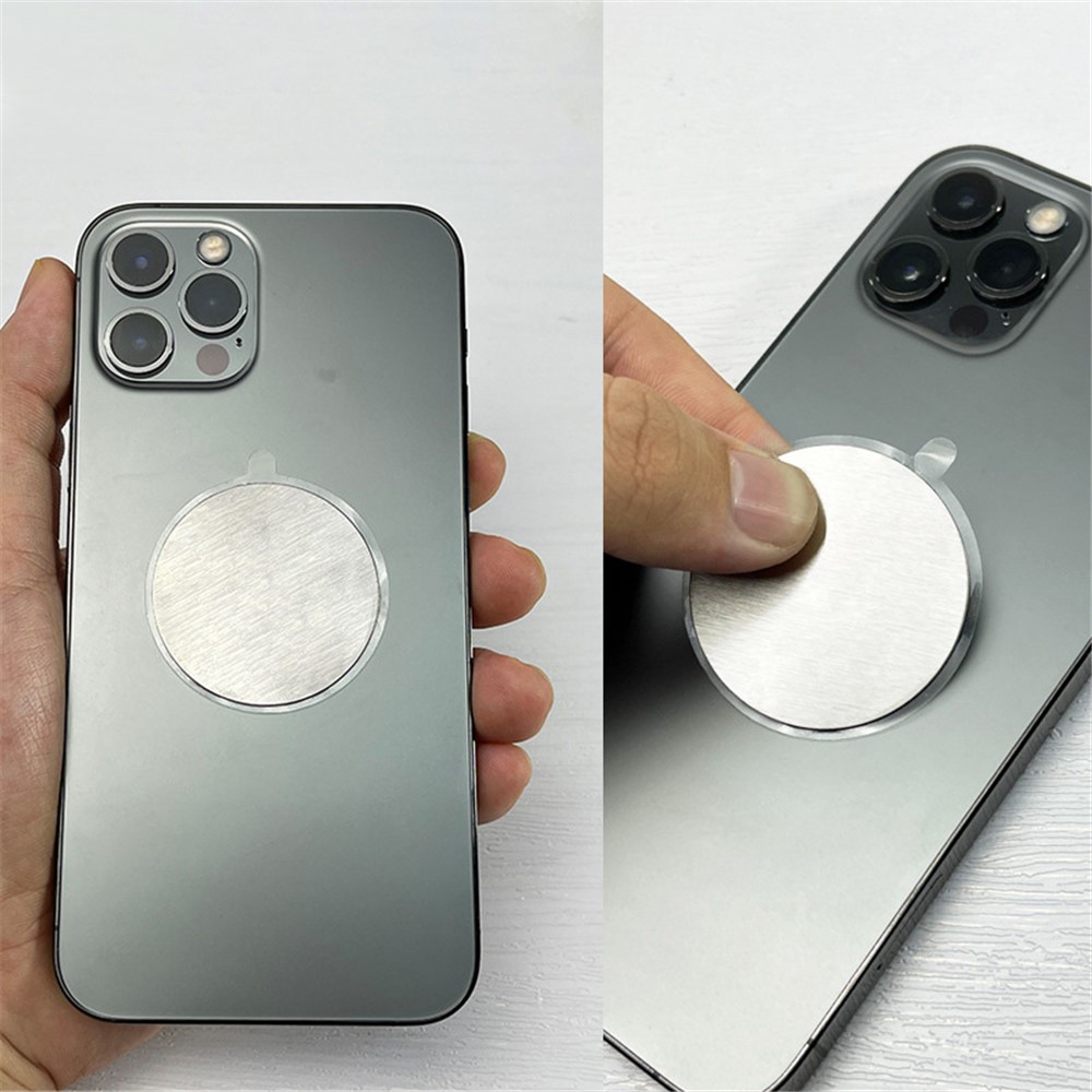 100Pcs/Pack Round PVC Transparent Stickers Removable Mounting Sticky Isolated Film for Phone Metal Plate-9