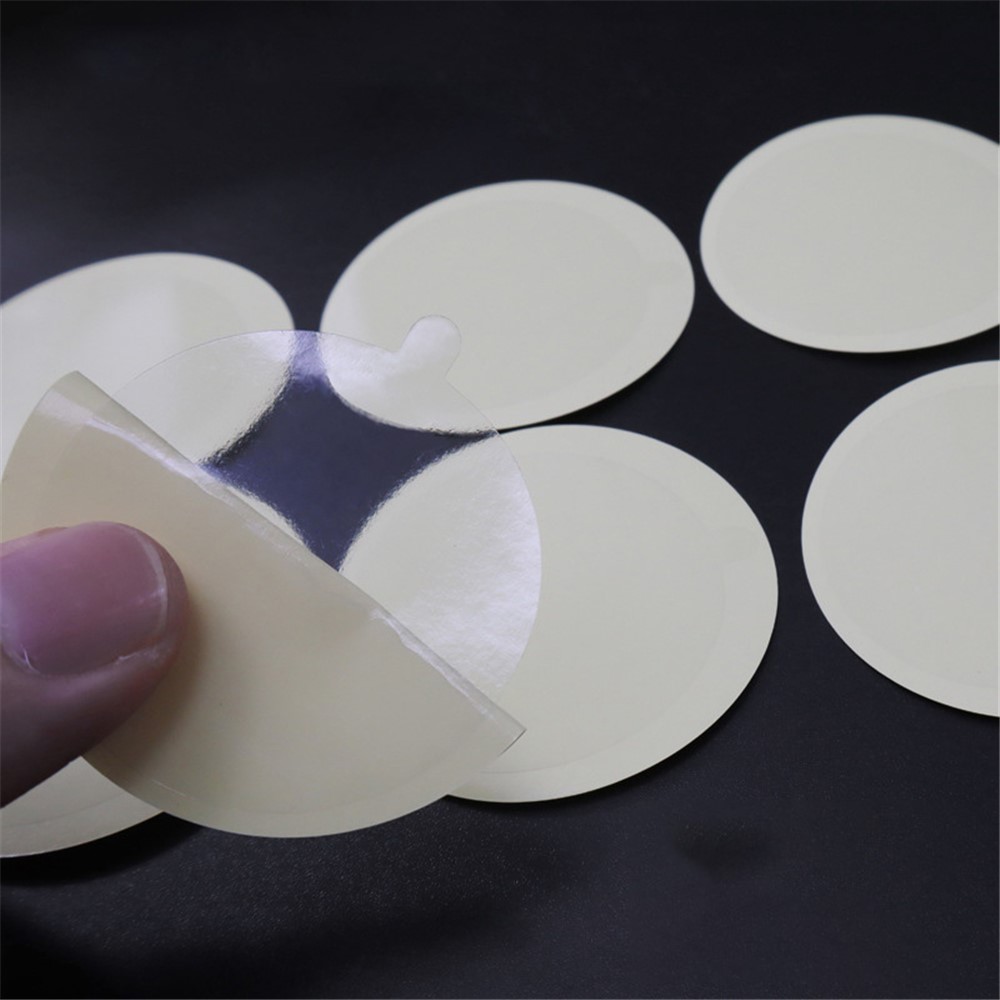100Pcs/Pack Clear Sticky Pads Tape Phone Metal Plate Mounting PVC Film-2