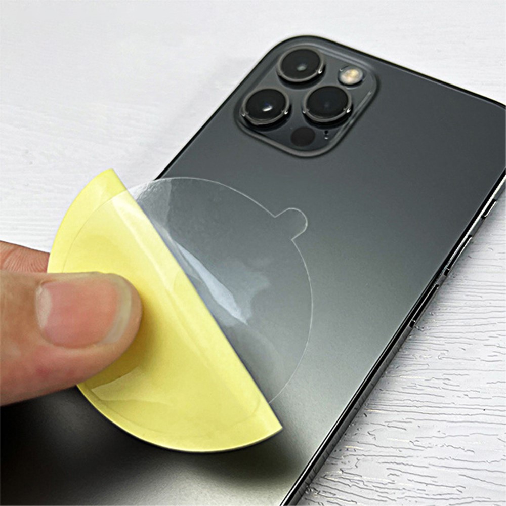 100Pcs/Pack Clear Sticky Pads Tape Phone Metal Plate Mounting PVC Film-7