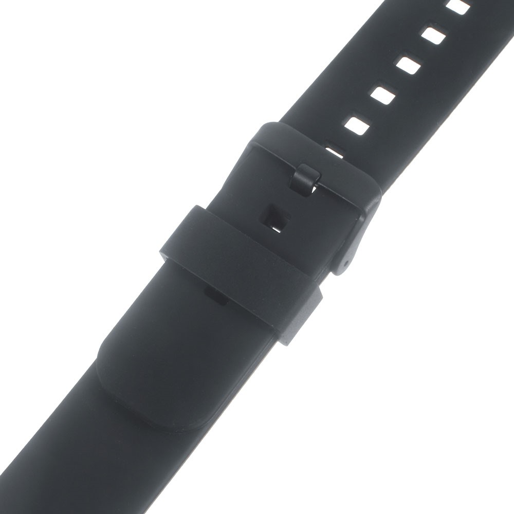 Silicone Watchband with Metal Clasp for Samsung Gear 2 R380 / Pebble Time / LG G Watch W100 W110 / Asus Zenwatch - Black-4