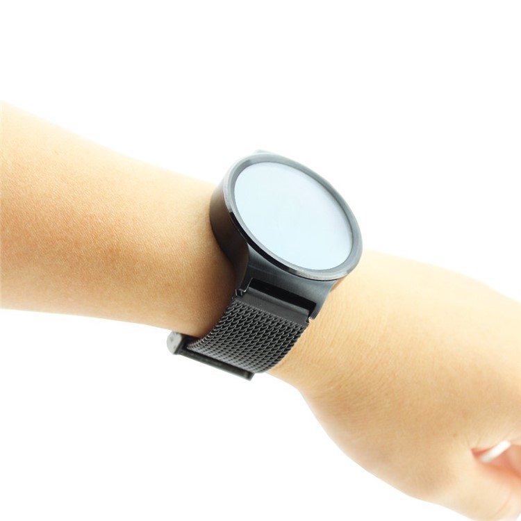 Stainless Steel Milanese Watch Band Strap for Huawei Watch - Black-3