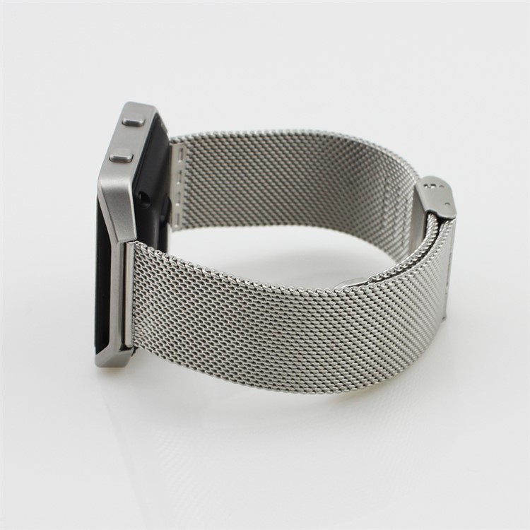 Milanese Stainless Steel Watchband Wristband for Fitbit Blaze - Silver Color-3
