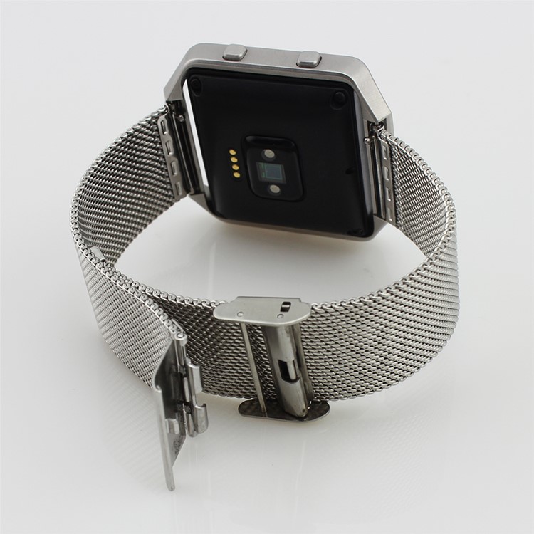 Milanese Stainless Steel Watchband Wristband for Fitbit Blaze - Silver Color-4