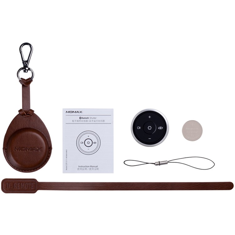 MOMAX U Remote Multi-function Bluetooth Remote Shutter - Brown-6