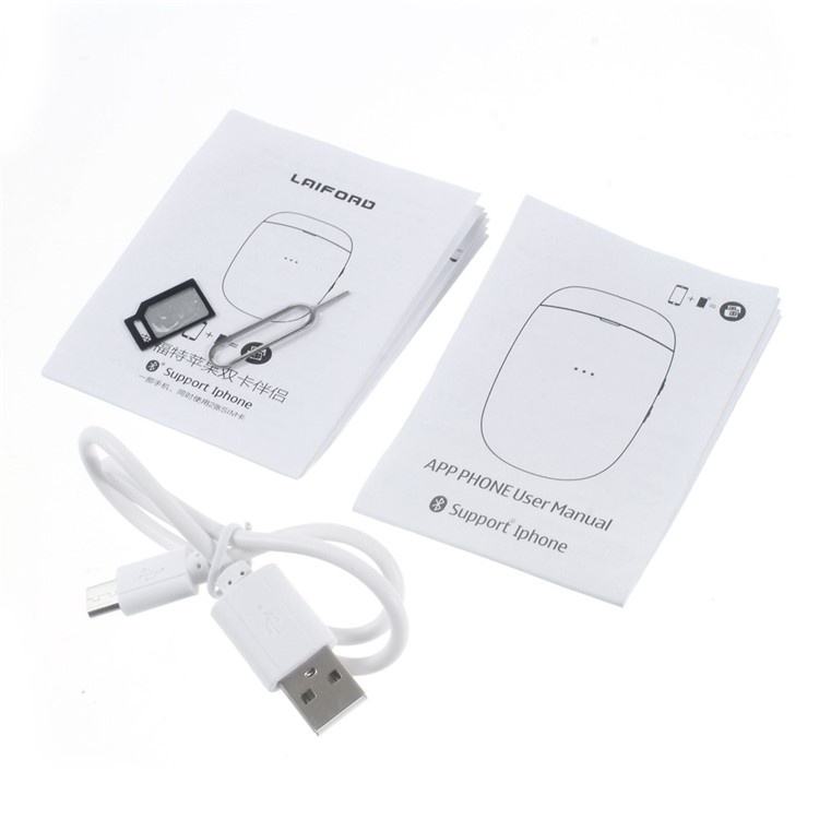 LAIFORD Bluetooth Dual SIM Adapter with Remote Shutter Function for iPhone 6s/6 - Rose Gold Color-7