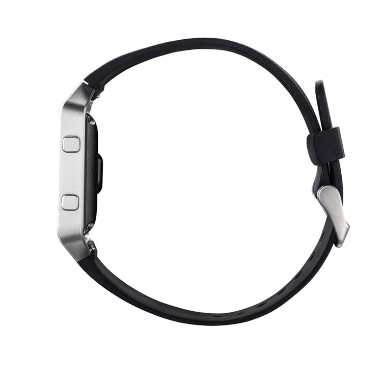 Weiches Silikon Sport Uhrenarmband für Fitbit Blaze - Schwarz-2
